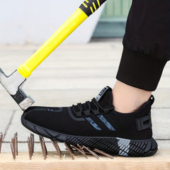 Steel Toe Safety Shoes Puncture Proof Anti skid Waterproof Work Shoes