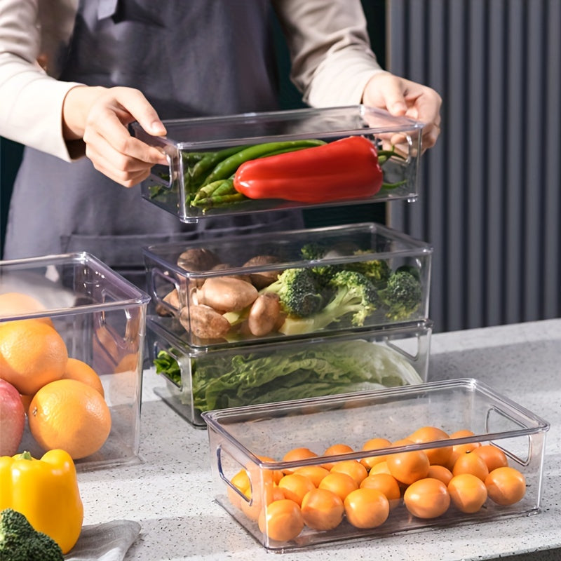 Clear Desktop Drawer Storage Box for Cosmetics Makeup Jewelry Cutlery Food