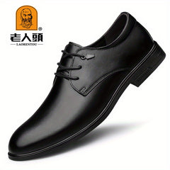 Men's Derby Shoes Lace up Front Dress Shoes For Men Business Formal Wedding