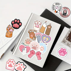 61pcs Cat Claw Stickers Laptop Helmet Decoration Waterproof DIY