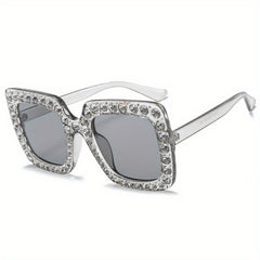 Rhinestone Gradient Sunglasses UV400