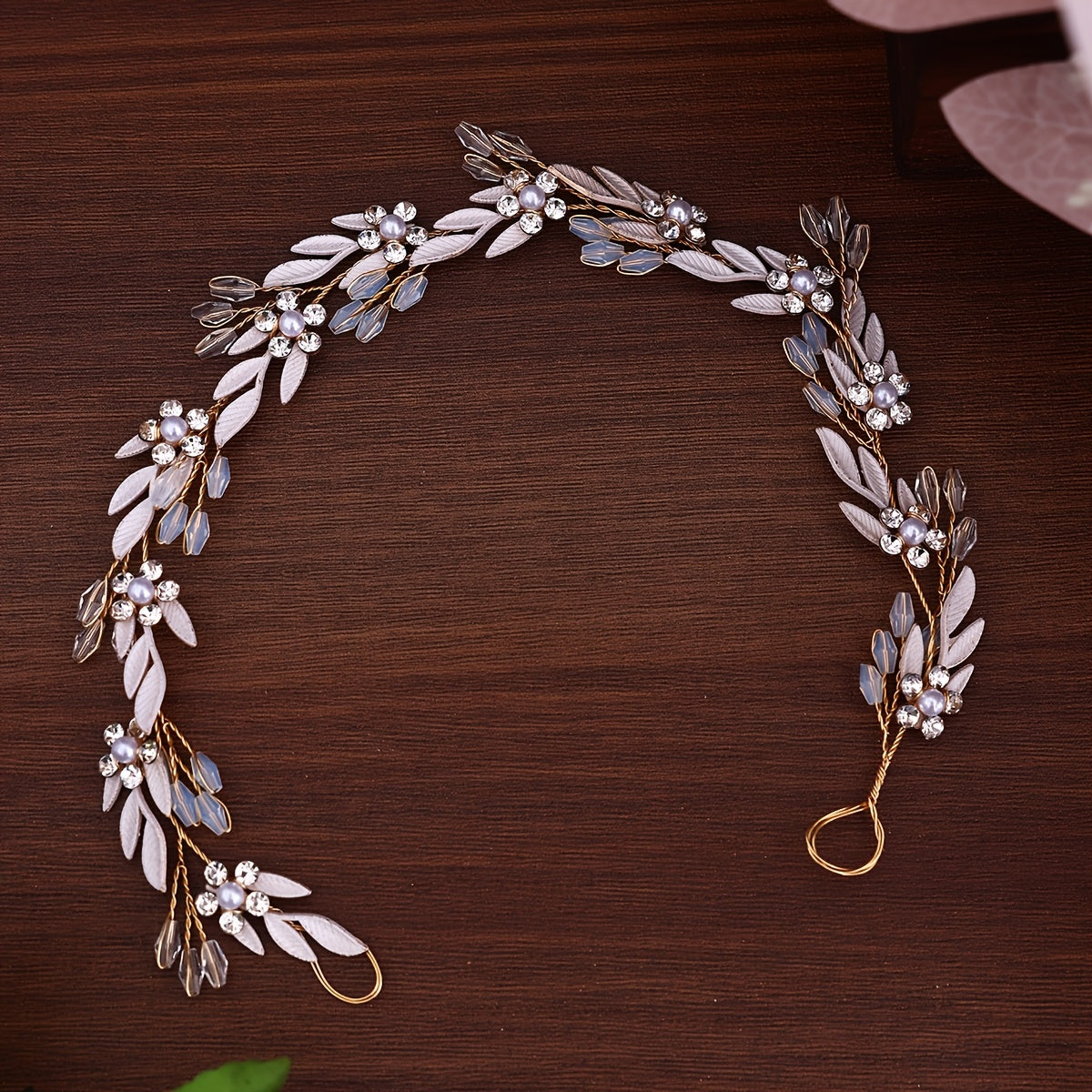 Fashionable Alloy Leaf Hairband Bridal Updo Hair Accessory Wedding Theme