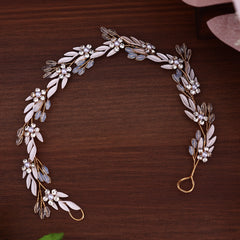 Fashionable Alloy Leaf Hairband Bridal Updo Hair Accessory Wedding Theme
