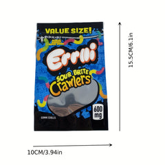 10 Pcs Resealable Bag for Snacks Seeds Candy Jewelry Food Storage