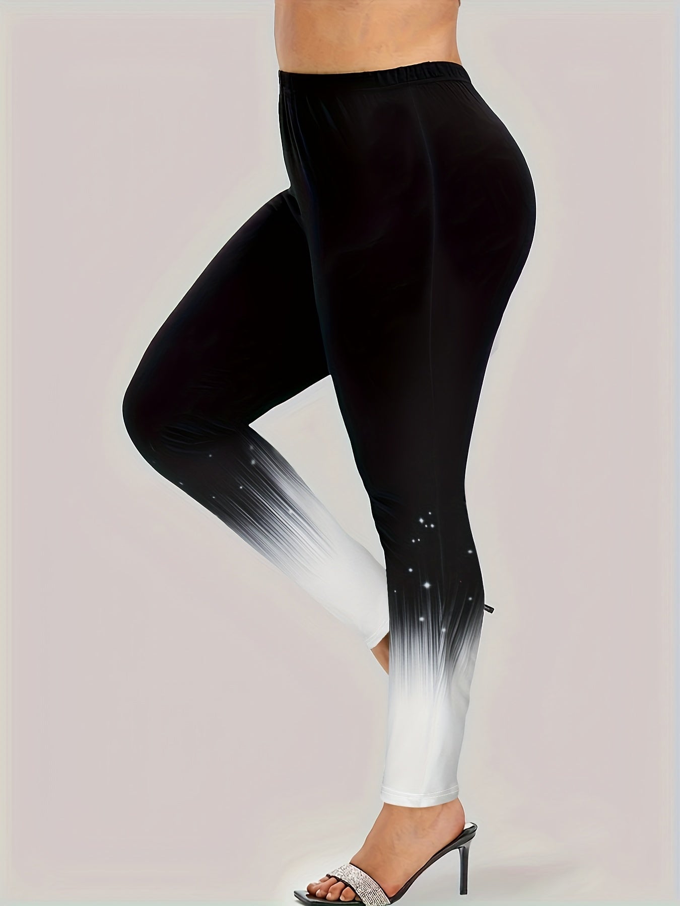 Graphic Print Stretch Leggings