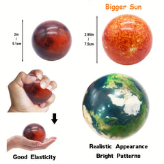 10pcs Solar System Planet Balls Educational Toys Party Game Birthday Gift