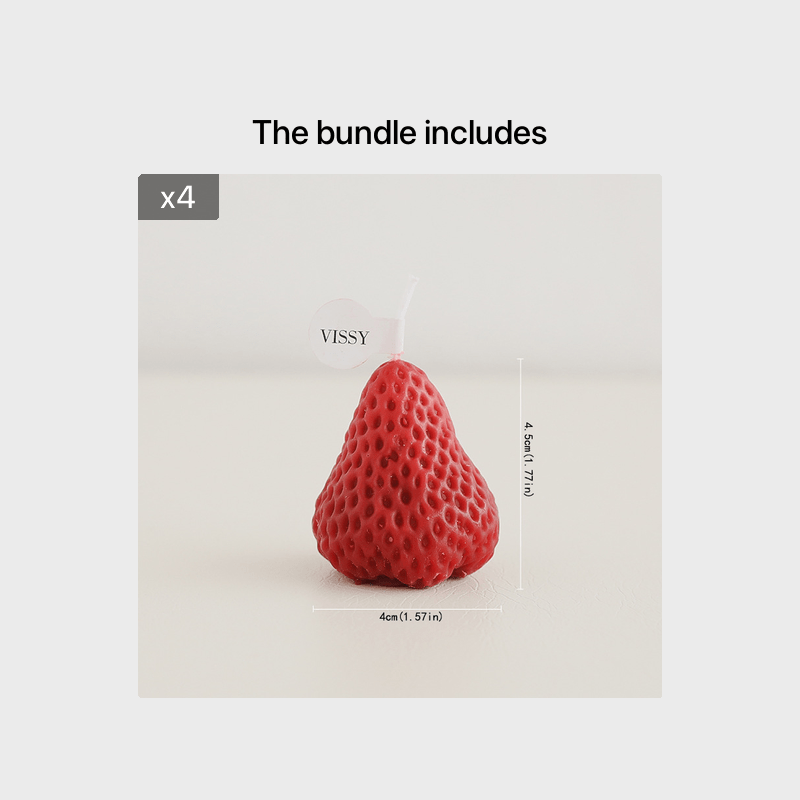 Soybean Strawberry Candles - Perfect Birthday Gift