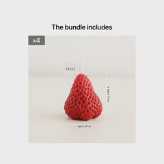 Soybean Strawberry Candles - Perfect Birthday Gift