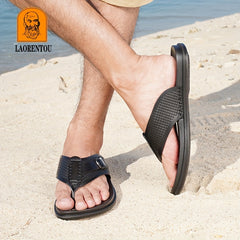 LAORENTOU Men's Flip Flops Lightweight Non Slip Thong Sandals