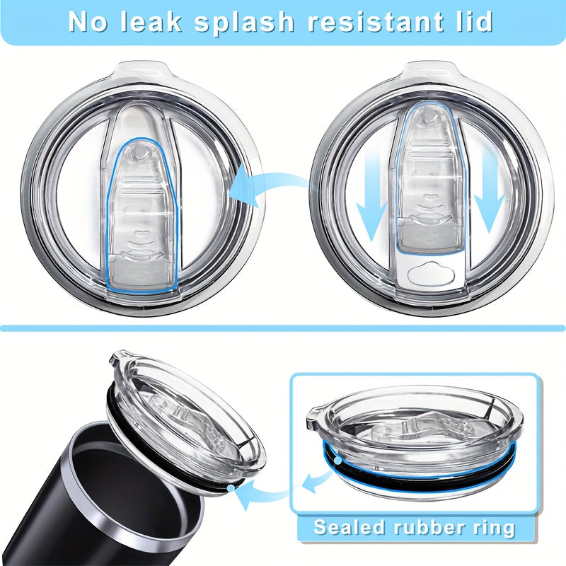 Tumbler Replacement Lids for 20oz 30oz Cups, Spill Proof & Leakproof Cup Covers