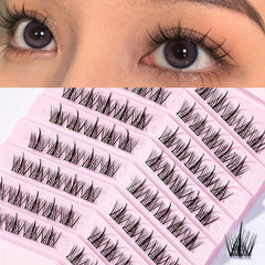 80 Clusters Lashes DIY Eyelash Extensions Volume Wispy Individual Lashes