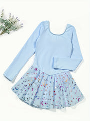 Girl's Starry Graphic Fancy Dance Dress Ballet Dress