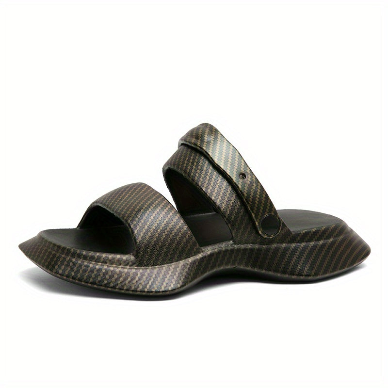 Men's Skull Print Quick Drying Slides for Beach Summer