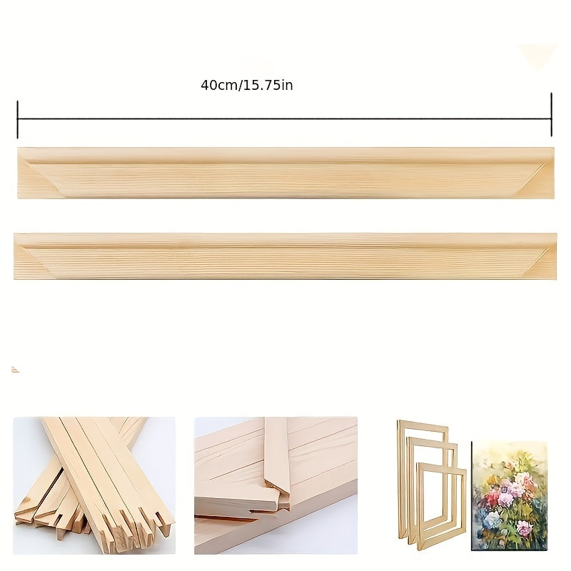 Pine Wood Frame Bandage Silk Picture Frame DIY Easy Assembly