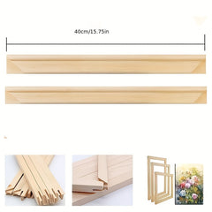 Pine Wood Frame Bandage Silk Picture Frame DIY Easy Assembly