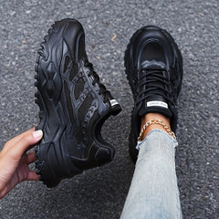 Thick Sole Shock Absorption Dad Shoes Lightweight Breathable Sneakers