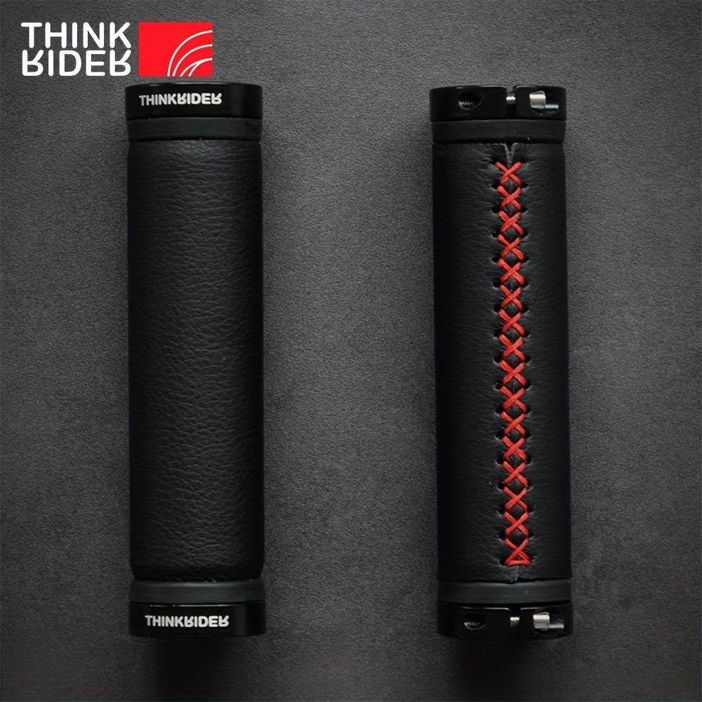 ThinkRIder Fiber Leather Handlebar Grips for City Bikes & Scooters