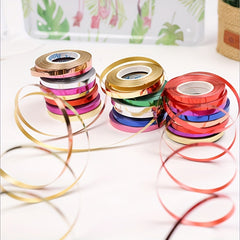 10m Glossy Laser Ribbon Curly Ribbon Metal Balloon Wire Roll
