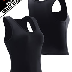 Solid Running Sports Vest High Stretch Yoga Fitness Top Women's Activewear
