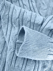 One Shoulder Cable Knit Jumper & Pants Set
