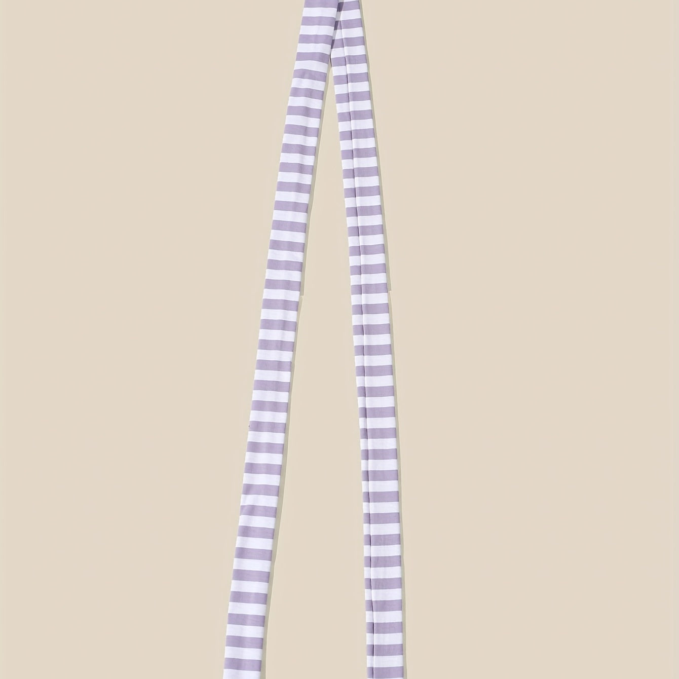 Purple Thin Scarf Stripes Pattern Four Seasons Wearable Scarves Accessories