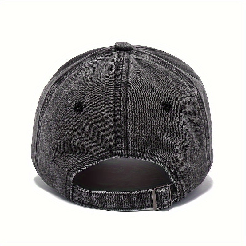Vintage Baseball Cap Letter Printed Sun Cap for Outdoor Activities