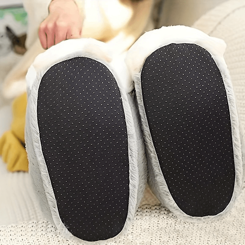 Women's Cartoon Hamster Slippers Plush Slip On Shoes