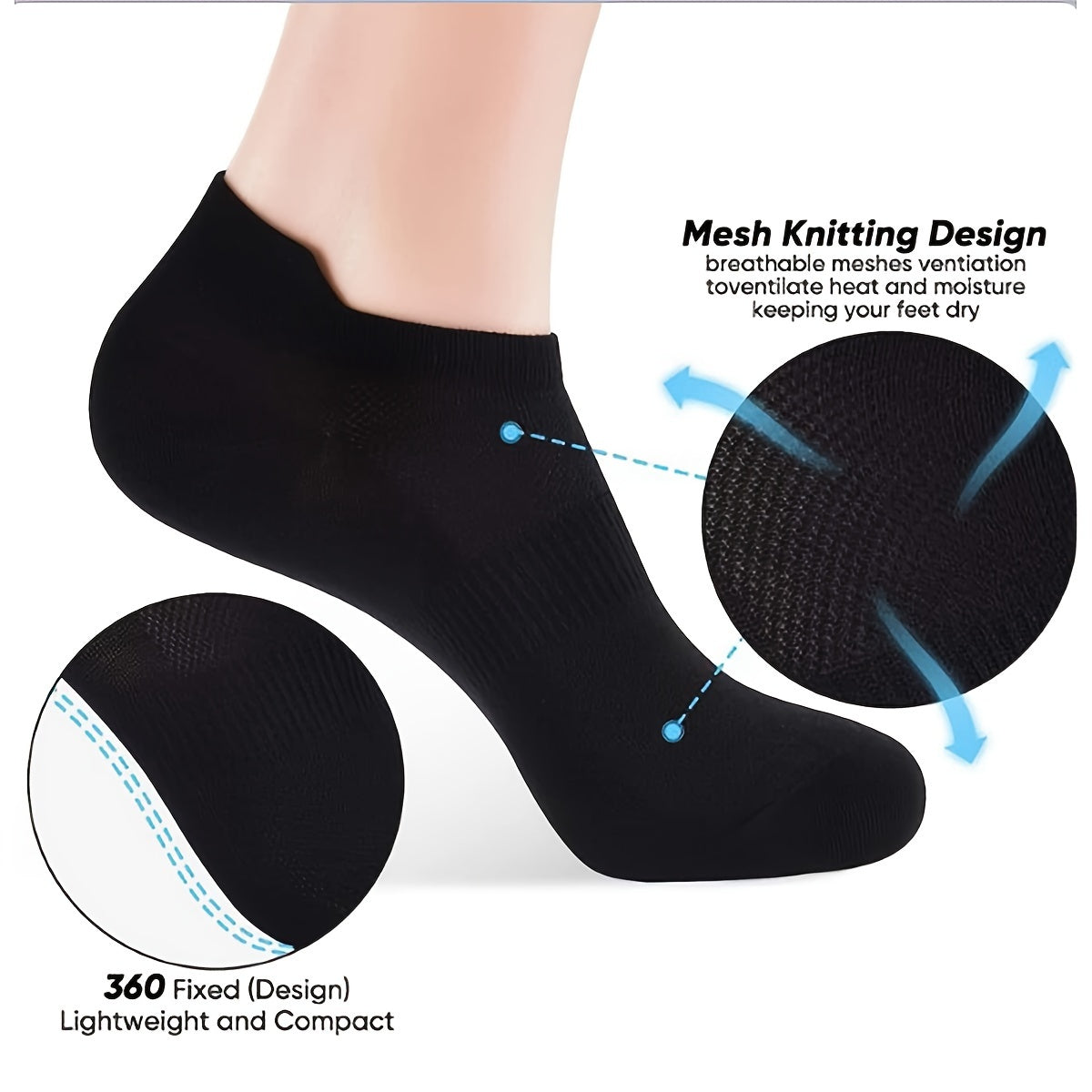 12 Pairs Men's Mid Crew Sport Socks Sweat Absorbing Comfy Breathable Socks