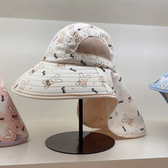 Big Brim Sunshade Children's Sun Hat with Neck Protection