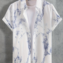 Abstract Pattern Casual Short Sleeve Shirt Men's Hawaiian Shirt