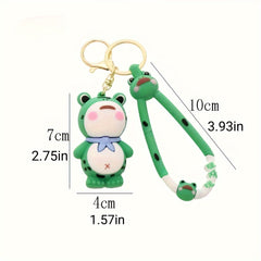 Cartoon Frog Silicone Doll Key Chain Keyring Pendant