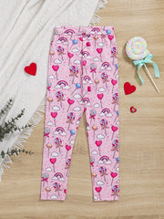 Toddler Girls Lollipop And Rainbow Athletic Leggings