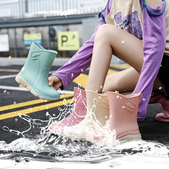 Women's Waterproof Rain Boots Non Slip Water Shoes