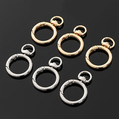 3pcs Key Chain Keyring Metal Lock Clip Buckle Accessories