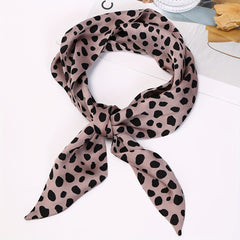 Leopard Neck Scarf Classic Print Vintage Head Scarf