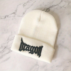 Embroidered Knitted Hat For Men Women Acrylic Fiber Cold Resistant Hat