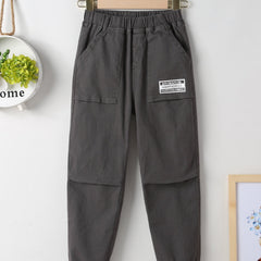 Boy's Happy Child Smiley Graphic Pants for Spring Autumn