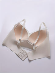 Lace Wireless Push Up Bra - Comfortable & Breathable