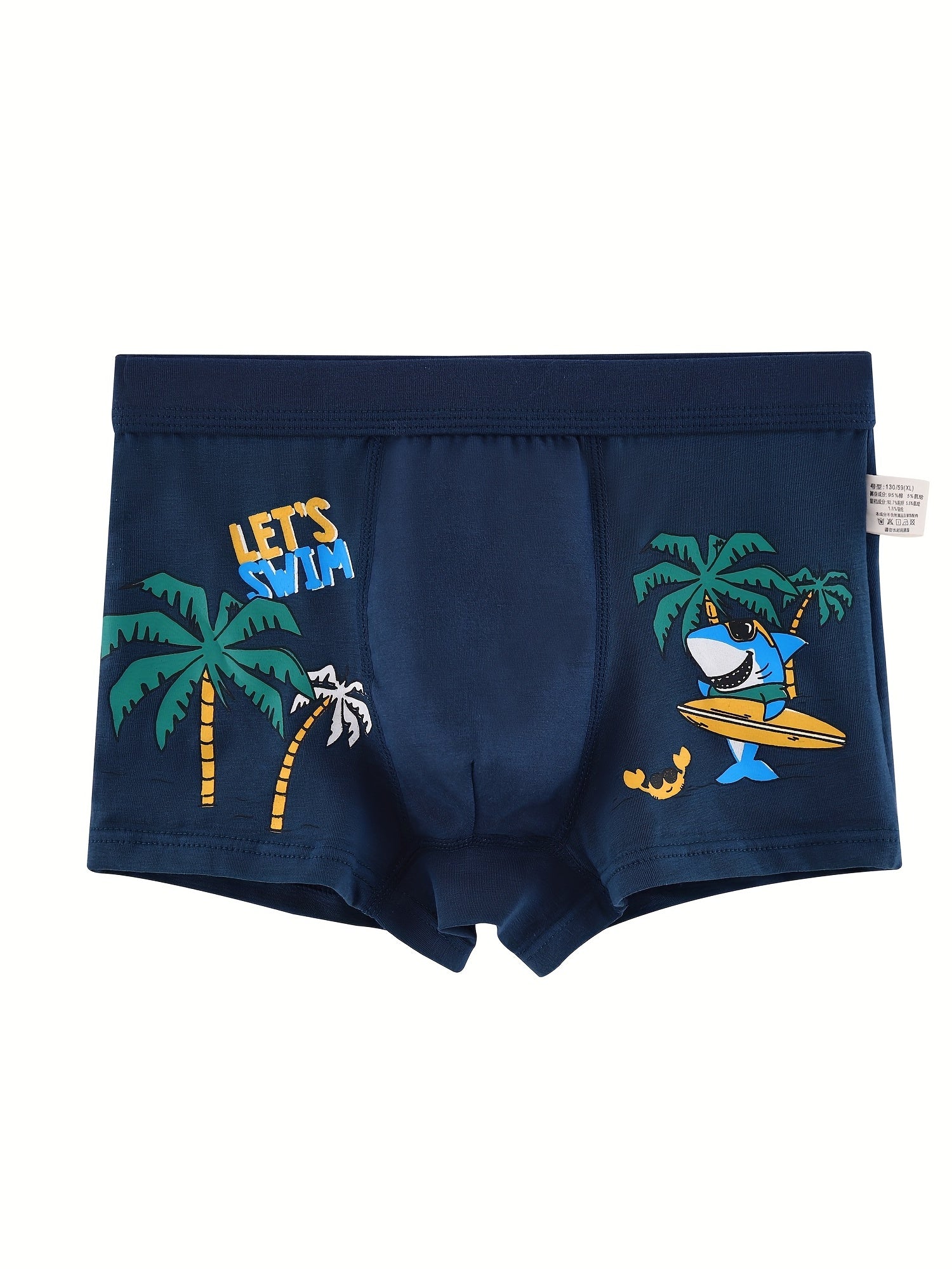 4 Pack Kids Cotton Cartoon Animal Print Underwear