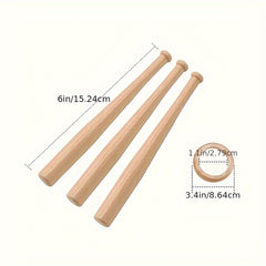 Wood Baseball Bat Display Stand Small Racket Holder Rack