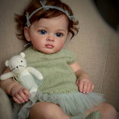 60-96 cm Rubber Body Washable Reborn Doll with Pure Hair for Children