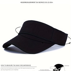 Candy Sports Visor Hat Lightweight Casual Solid Sun Hat Unisex