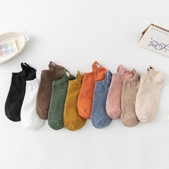 10 Pairs Animal Embroidery Socks Low Cut Women's Stockings