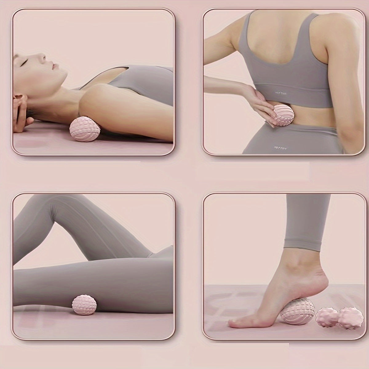 Small Portable Fascia Ball Foot Massage Ball for Muscle Relaxation Yoga Fitness