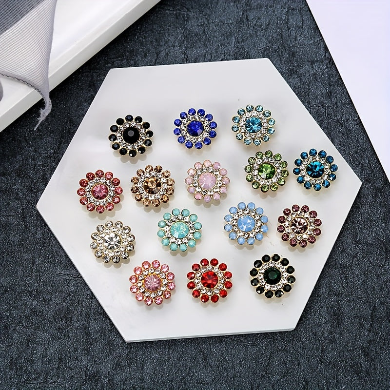 30 Creative Sparkly Sunflower Thumbtacks for Photo Wall Decor