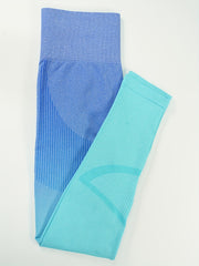 Gradient High Waist Yoga Pants Butt Lifting Activewear