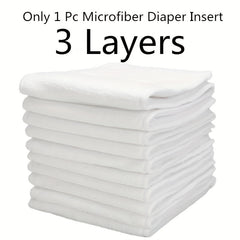3pcs Reusable Cloth Diapers For Girls Boys Adjustable Washable Nappy