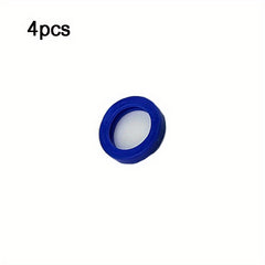 4pcs Silicone Key Cap Cover Labels Identifier Coding Ring Circular Key Cap