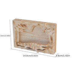 3D Children's Wooden Jigsaw Puzzle DIY Science Theater Handcraft Kit
