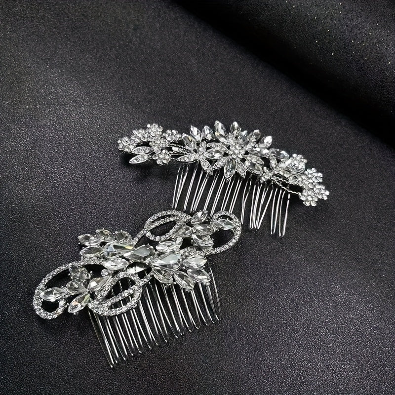 Crystal Hair Comb Bridal Insert Comb Head Decoration